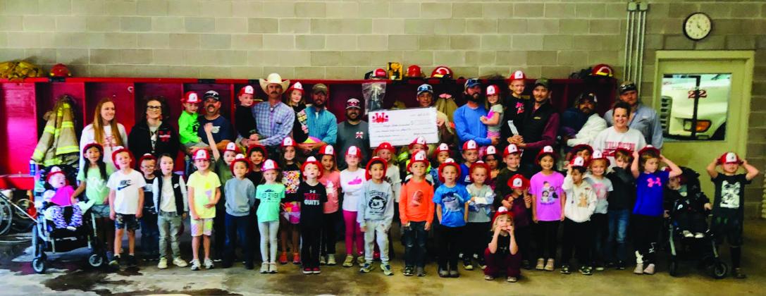 Kindergarten Sparklers win Penny War, pizza party with firemen