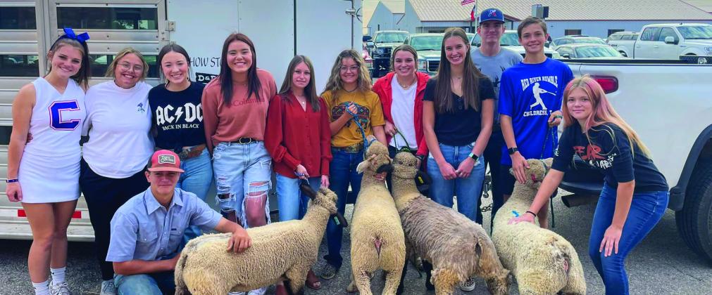 Practice makes perfect! Prior to a successful Livestock Judging Contest in Amarillo Friday, Sept. 23, Childress FFA meets for livestock judging practice Thursday, Sept. 15. For Tri-County State Fair and Rodeo Livestock Judging results, see 10A. Photo Courtesy of Childress FFA